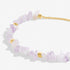 Joma Manifestones  Lilac Crystal Gold Bracelet