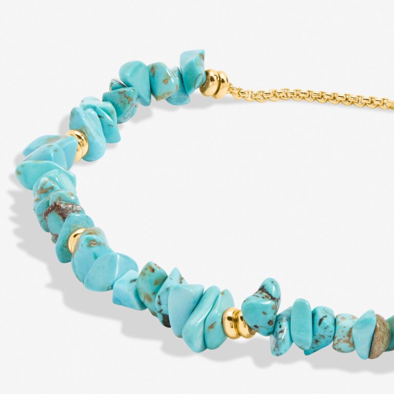 Joma Manifestones  Turquoise Gold Bracelet