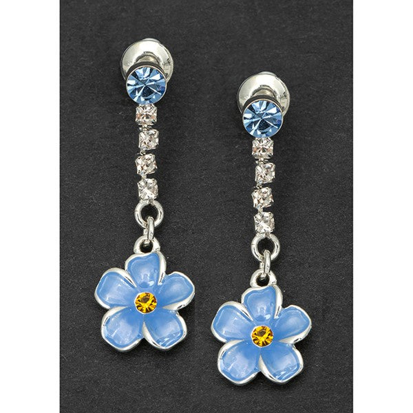 Equilibrium Silver Plated Forget Me Not Earrings