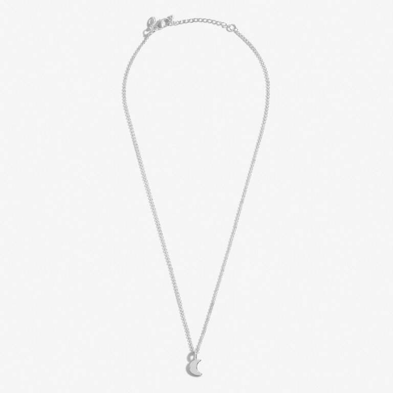 Joma Mini Charms Moon Silver Necklace