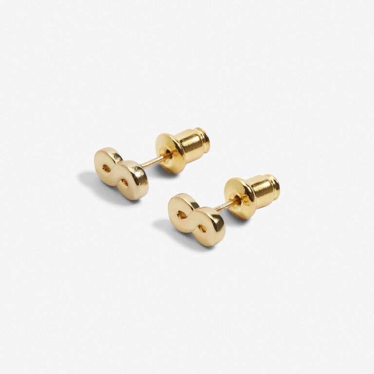Joma Mini Charms Infinity Gold Earrings