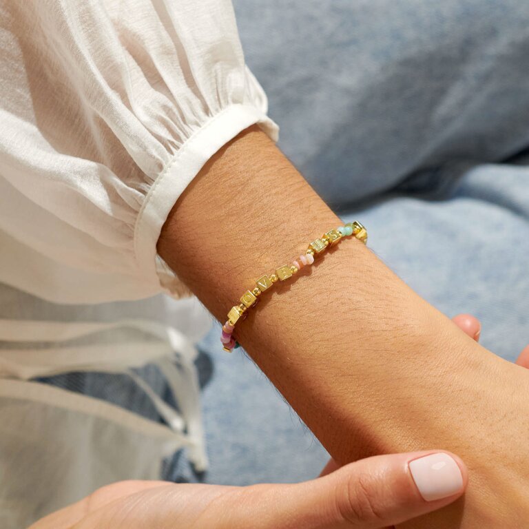 Joma Happy Little Moments Love Is Love Gold Bracelet