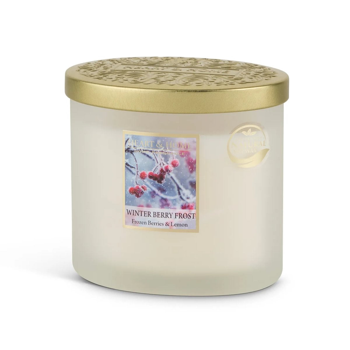 Winter Berry Frost Twin Wick Candle