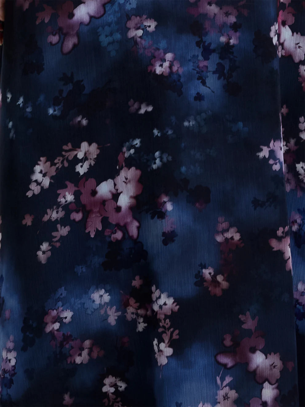 French Connection Clara Emina Midi Smock Dress Navy Multi
