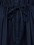 French Connection Cambria Cotton Cinched Waist Dress Navy