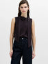 French Connection Leela Scarf Top Mocha Brown