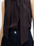 French Connection Leela Scarf Top Mocha Brown