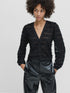 French Connection Alana Texured Chiffon Blouse Black