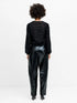 French Connection Alana Texured Chiffon Blouse Black