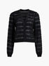 French Connection Alana Texured Chiffon Blouse Black