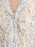French Connection Bonnie Katelyn Texture Blouse White Yellow Multi