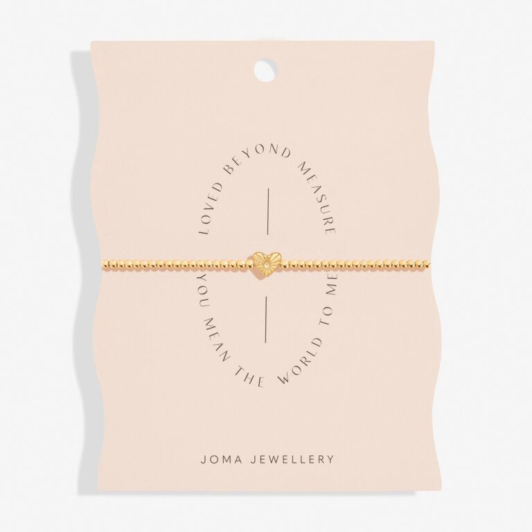 Joma share Happiness Loved Beyond Measure You Mean The World To Me Gold Bracelet