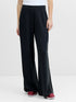 French Connection Wren Side Stripe Wide Leg Jogger Graphite Grey/Porcelain Cream