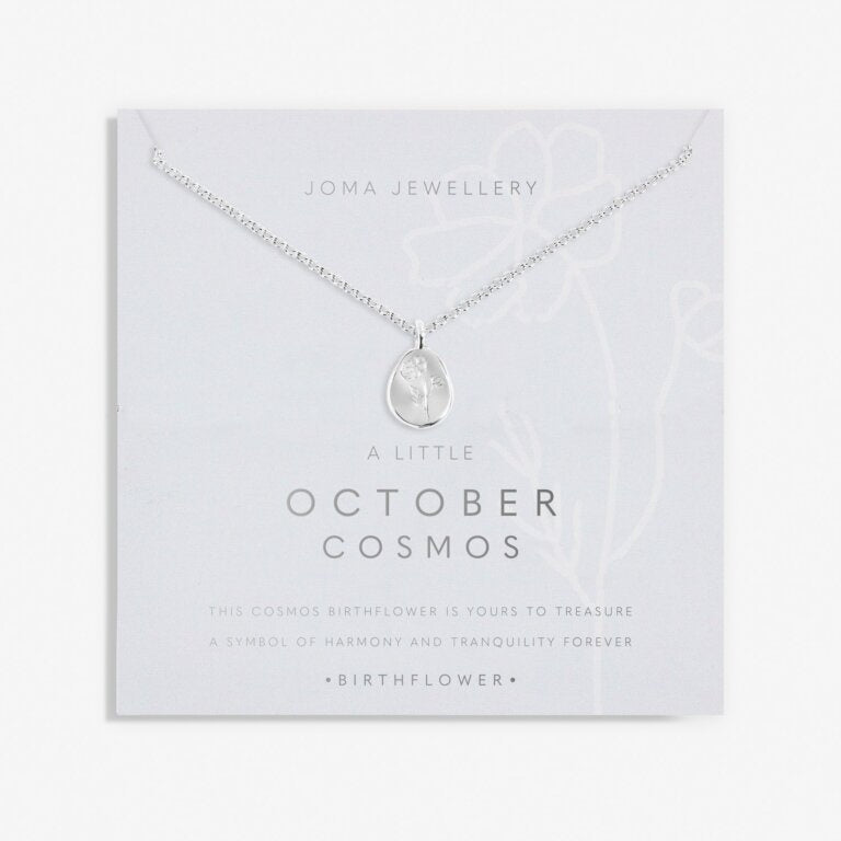 Joma Birthflower A Little October Cosmos Necklace