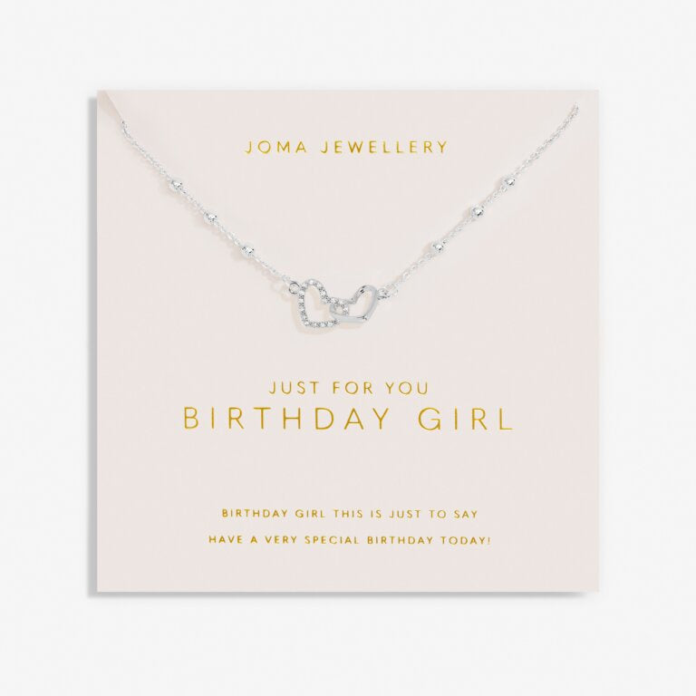 Joma Forever Yours Just For You Birthday Girl Silver Necklace