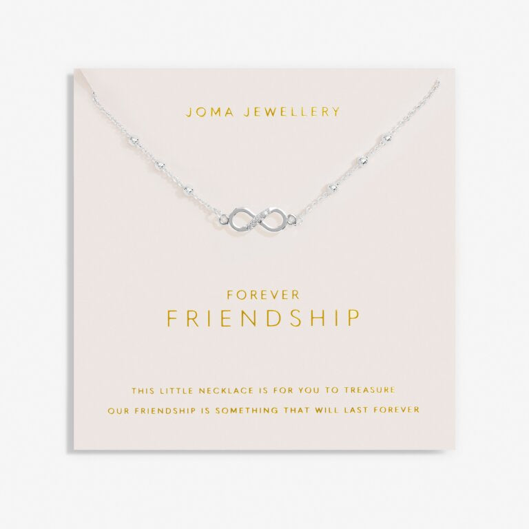 Joma Forever Yours Forever Friendship Silver Necklace