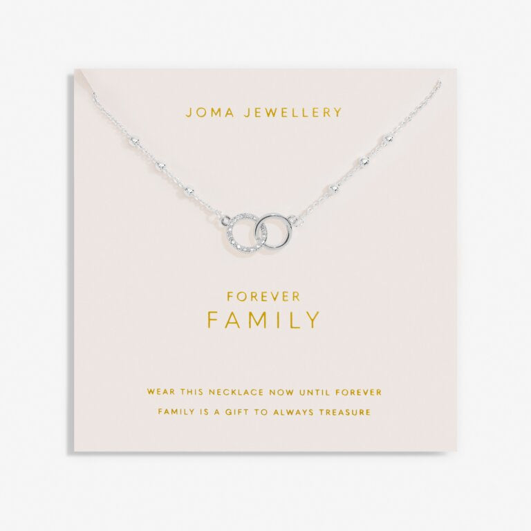 Joma Forever Yours Forever Family Silver Necklace