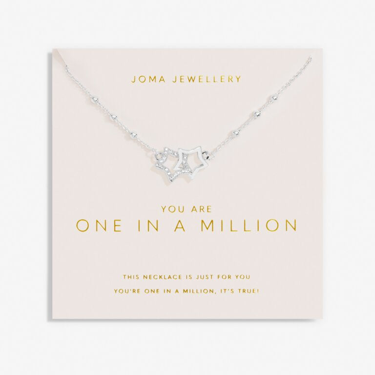 Joma Forever Yours You Are One In A Million Silver Necklace