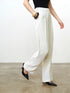 French Connection Vinnie Pinstripe Trouser Porcelain Cream-Black