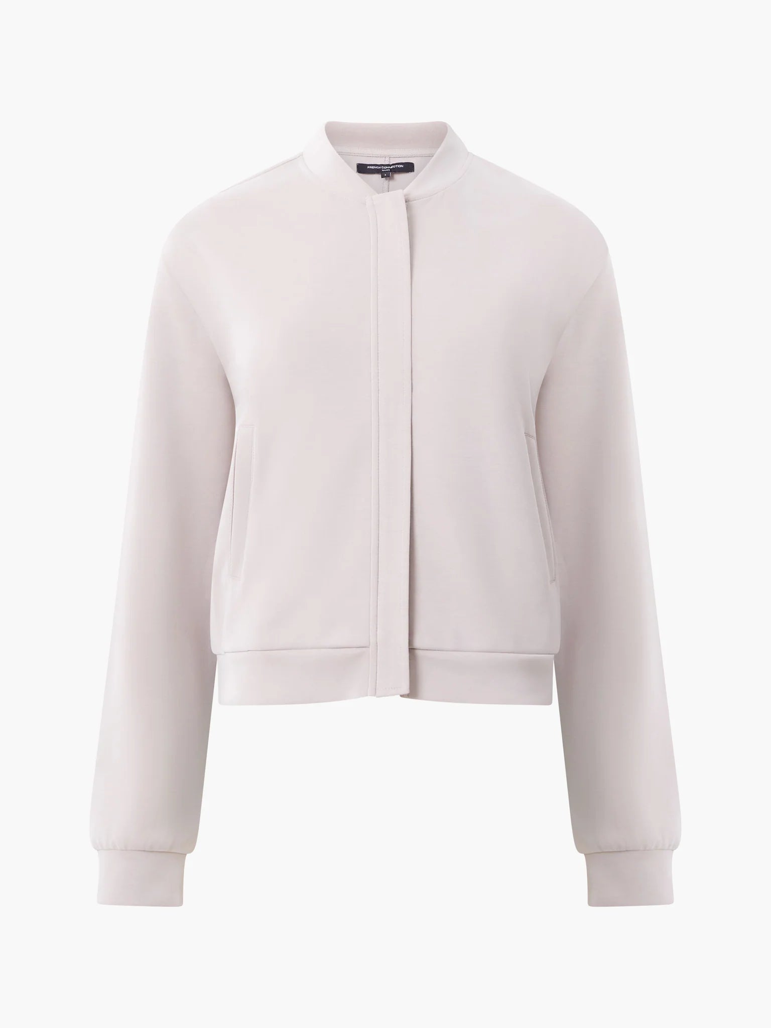 French Connection Wren L/S Zip Through Bomber Washed Macchiato