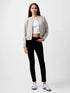 French Connection Wren L/S Zip Through Bomber Washed Macchiato
