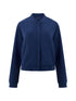 French Connection Wren Zip Through Bomber Jacket Midnight Blue