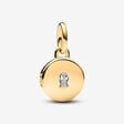 Pandora Gold Keyhole Engravable Locket Dangle Charm