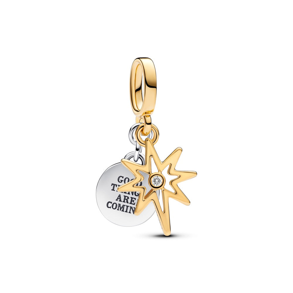 Pandora Engravable North Star Lab-grown Diamond Dangle Charm