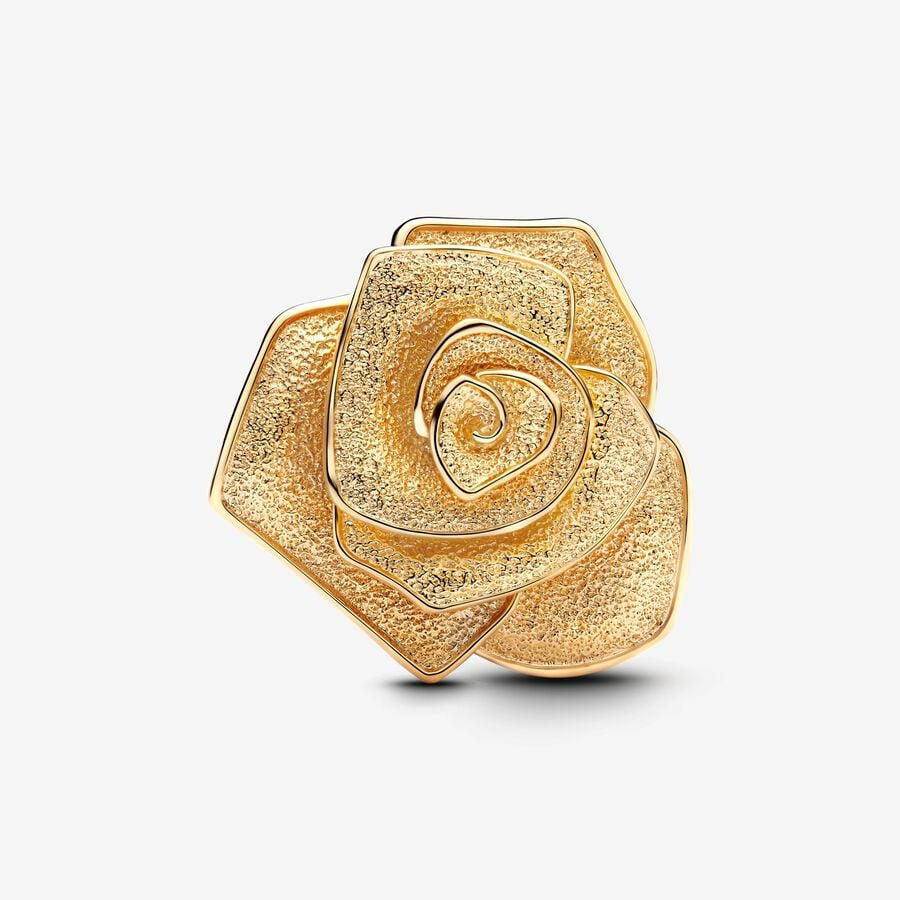 Pandora Gold Plated Large Rose Charm