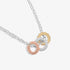 Joma Mini Charms Three Tone Pavé Necklace