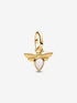 Pandora White Bee Mini Dangle Charm 14k gold plating