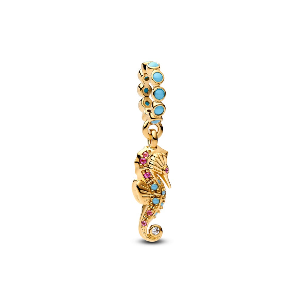 Pandora Gold Plated Seahorse Dangle Charm