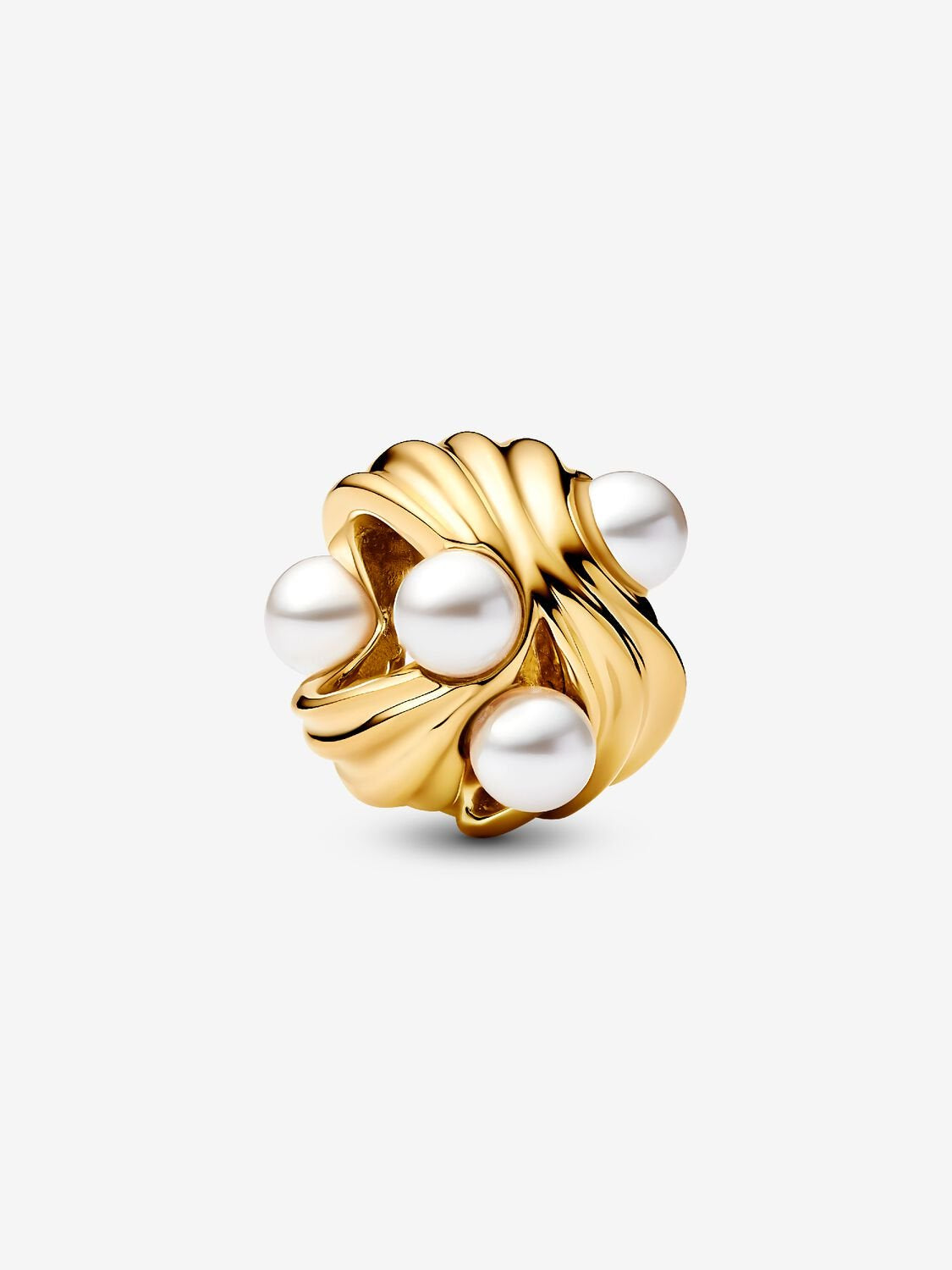 Pandora Abstract Waves Charm 14k gold plating