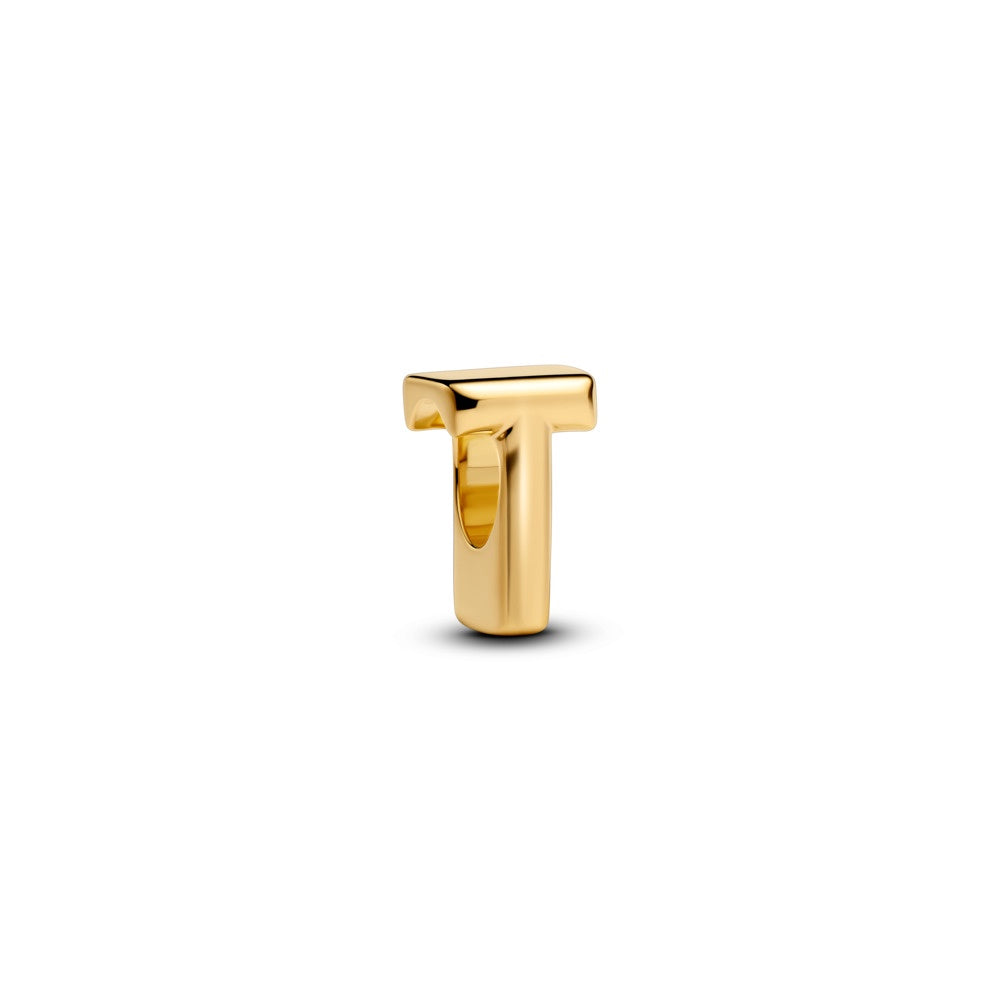 Pandora Letter T Alphabet Charm 14k gold plating