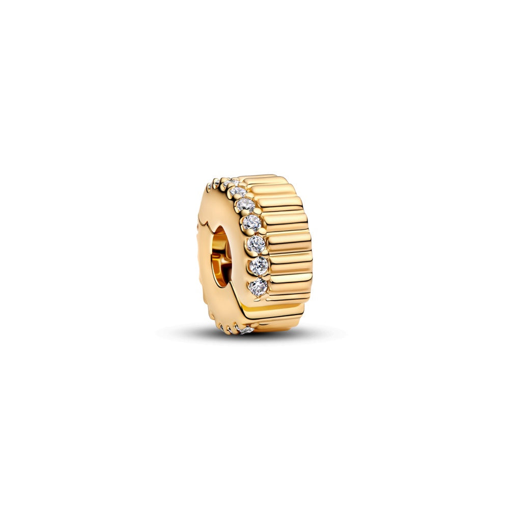 Pandora Ribbed Clip Charm