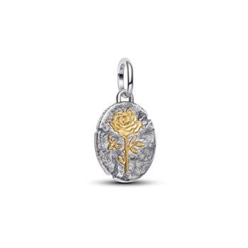 Pandora Me Two Tone Rose Medallion Charm