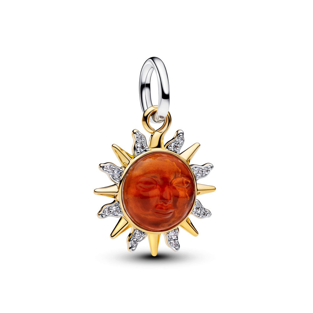 Pandora Swirling Sun Two-Tone Dangle Charm