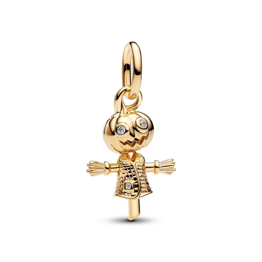 Pandora Pumpkin Scarecrow Dangle Charm