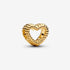 Pandora Gold Plated Beaded Open Heart Charm