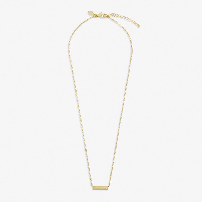 Joma Style Stories Bar Gold Necklace