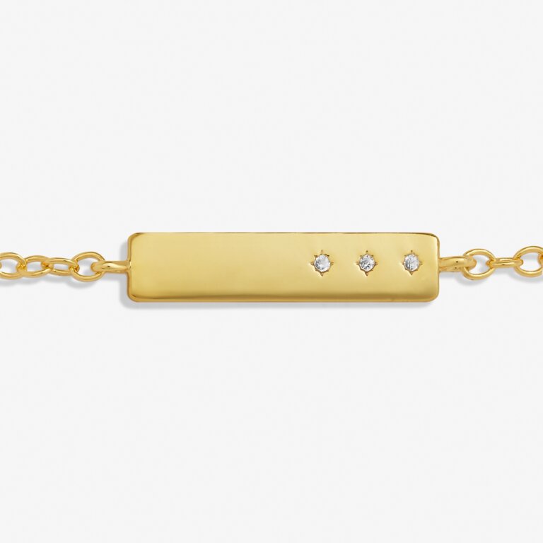 Joma Style Stories Bar Gold Bracelet