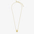 Joma Style Stories Pavé Tag Gold Necklace