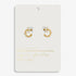 Joma Style Stories Pavé Clover Gold Hoop Earrings