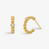 Joma Style Stories Beaded CZ Gold Hoop Earrings