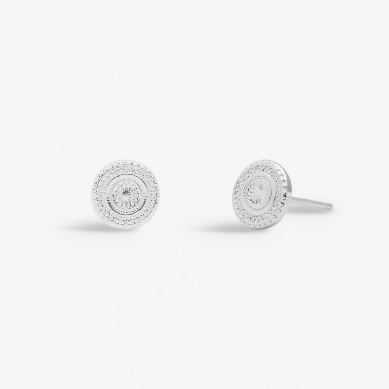 Joma Style Stories Coin Silver Earrings