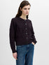 French Connection Varli Floral Drawing Cardigan Mocha Brown