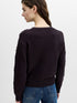 French Connection Varli Floral Drawing Cardigan Mocha Brown