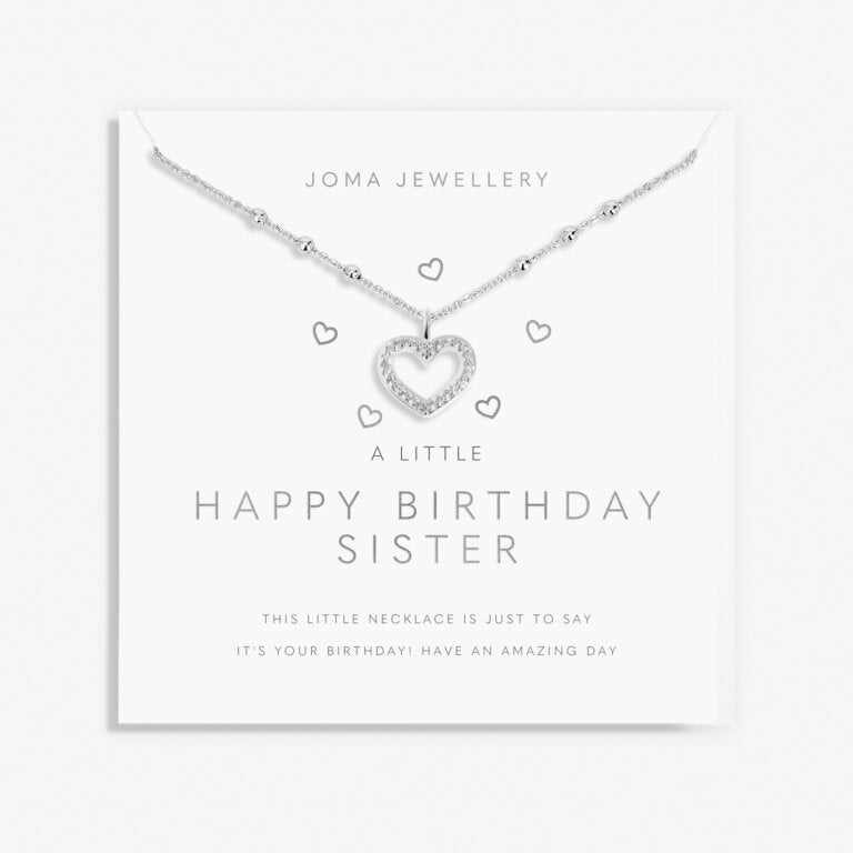 Joma A Little Happy Birthday Sister Necklace