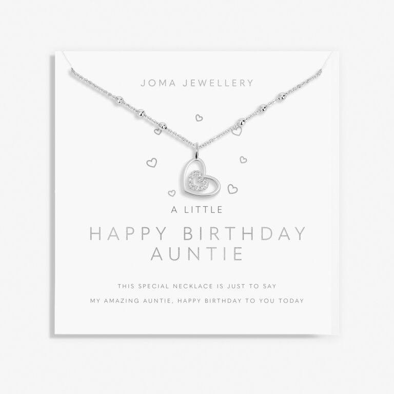 Joma A Little Happy Birthday Auntie Necklace
