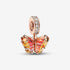 Pandora Rose Pink Murano Butterfly Dangle Charm